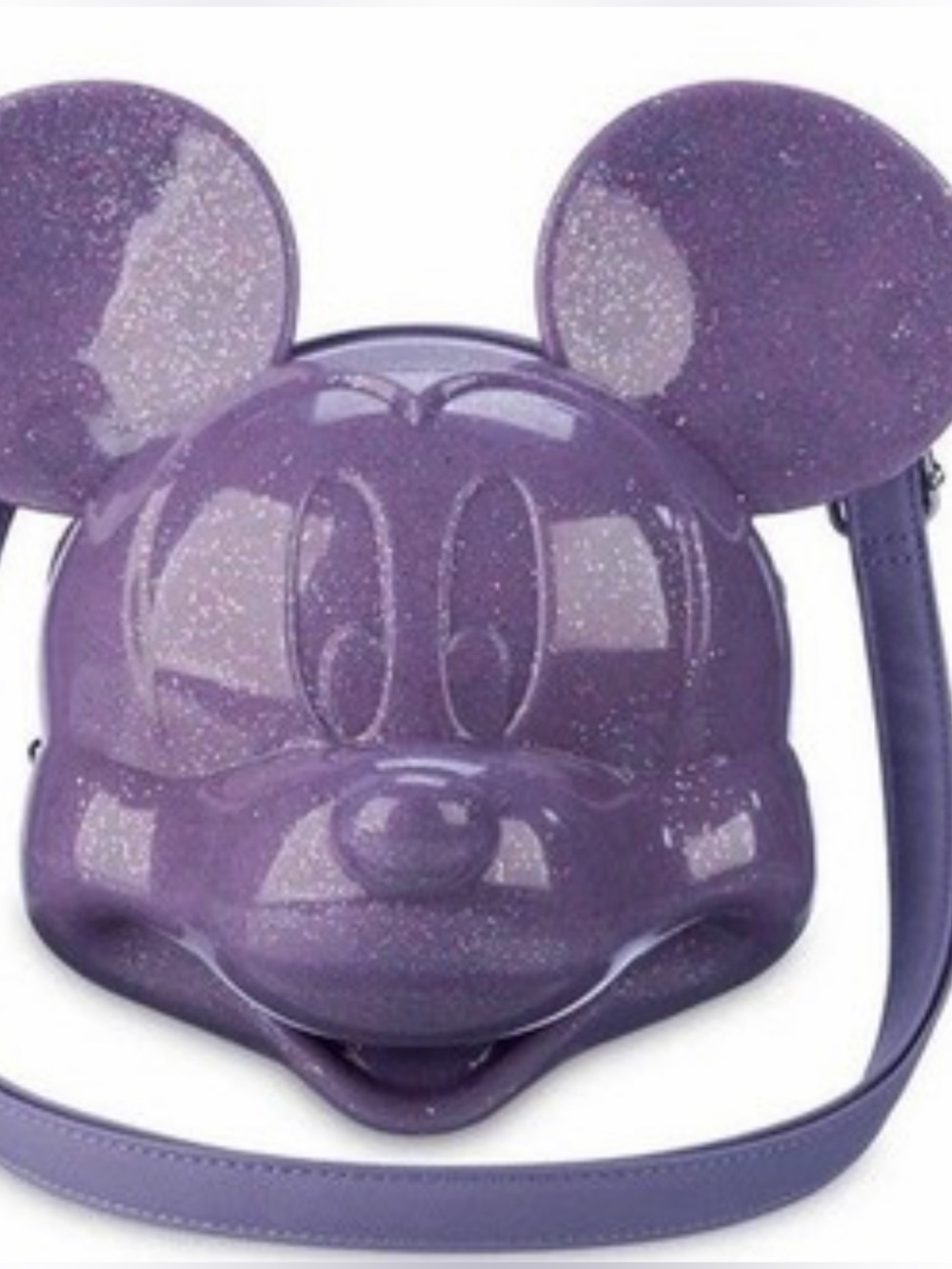 Disney Parks Purple Molded Mickey Head Loungefly